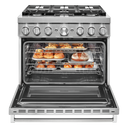 KitchenAid® 36'' Smart Commercial-Style Dual Fuel Range with 6 Burners KFDC506JSS