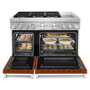 KitchenAid® 48'' Smart Commercial-Style Dual Fuel Range with Griddle KFDC558JSC