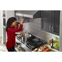 KitchenAid® 36'' Smart Commercial-Style Dual Fuel Range with 6 Burners KFDC506JAV