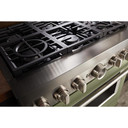 KitchenAid® 36'' Smart Commercial-Style Dual Fuel Range with 6 Burners KFDC506JAV