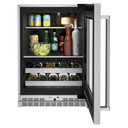 Kitchenaid® 24" Beverage Center with Glass Door and Metal-Front Racks KUBR314KSS