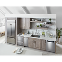 Kitchenaid® 20.8 Cu. Ft. 36 Width Built In Stainless Steel French Door Refrigerator with Platinum Interior Design KBFN506ESS