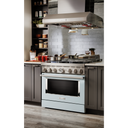 KitchenAid® 36'' Smart Commercial-Style Dual Fuel Range with 6 Burners KFDC506JMB