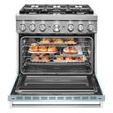 KitchenAid® 36'' Smart Commercial-Style Dual Fuel Range with 6 Burners KFDC506JMB