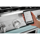 KitchenAid® 36'' Smart Commercial-Style Dual Fuel Range with 6 Burners KFDC506JMB