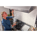 Kitchenaid® 48'' 585 or 1170 CFM Motor Class Commercial-Style Wall-Mount Canopy Range Hood KVWC958KSS