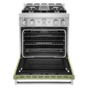 KitchenAid® 30'' Smart Commercial-Style Gas Range with 4 Burners KFGC500JAV