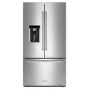 Kitchenaid® 23.8 cu. ft. 36" Counter-Depth French Door Platinum Interior Refrigerator with PrintShield™ Finish KRFC704FPS