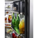 Kitchenaid® 23.8 cu. ft. 36" Counter-Depth French Door Platinum Interior Refrigerator with PrintShield™ Finish KRFC704FPS