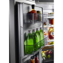 Kitchenaid® 23.8 cu. ft. 36" Counter-Depth French Door Platinum Interior Refrigerator with PrintShield™ Finish KRFC704FPS