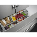Kitchenaid® 23.8 cu. ft. 36" Counter-Depth French Door Platinum Interior Refrigerator with PrintShield™ Finish KRFC704FPS