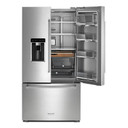 Kitchenaid® 23.8 cu. ft. 36" Counter-Depth French Door Platinum Interior Refrigerator with PrintShield™ Finish KRFC704FPS