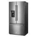 Kitchenaid® 23.8 cu. ft. 36" Counter-Depth French Door Platinum Interior Refrigerator with PrintShield™ Finish KRFC704FPS