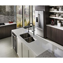 Kitchenaid® 23.8 cu. ft. 36" Counter-Depth French Door Platinum Interior Refrigerator with PrintShield™ Finish KRFC704FPS