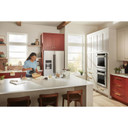 Kitchenaid® 23.8 cu. ft. 36" Counter-Depth French Door Platinum Interior Refrigerator with PrintShield™ Finish KRFC704FPS