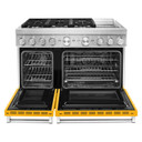 KitchenAid® 48'' Smart Commercial-Style Dual Fuel Range with Griddle KFDC558JYP