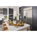 Kitchenaid® 24" Undercounter Wine Cellar with Glass Door and Metal-Front Racks KUWL314KSS