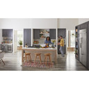 Kitchenaid® 24" Undercounter Wine Cellar with Glass Door and Metal-Front Racks KUWL314KSS