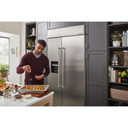 Kitchenaid® 24" Undercounter Wine Cellar with Glass Door and Metal-Front Racks KUWL314KSS