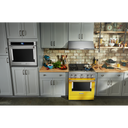 KitchenAid® 30'' Smart Commercial-Style Dual Fuel Range with 4 Burners KFDC500JYP