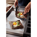 KitchenAid® 48'' Smart Commercial-Style Dual Fuel Range with Griddle KFDC558JMB