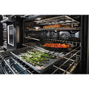 KitchenAid® 48'' Smart Commercial-Style Dual Fuel Range with Griddle KFDC558JBK