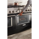 KitchenAid® 48'' Smart Commercial-Style Dual Fuel Range with Griddle KFDC558JBK