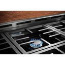 KitchenAid® 36'' Smart Commercial-Style Gas Range with 6 Burners KFGC506JSC