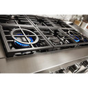 KitchenAid® 48'' Smart Commercial-Style Dual Fuel Range with Griddle KFDC558JMH