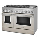 KitchenAid® 48'' Smart Commercial-Style Dual Fuel Range with Griddle KFDC558JMH