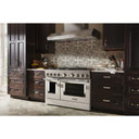 KitchenAid® 48'' Smart Commercial-Style Dual Fuel Range with Griddle KFDC558JMH