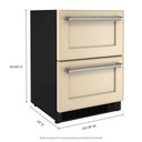 Kitchenaid® 24" Panel-Ready Undercounter Double-Drawer Refrigerator/Freezer KUDF204KPA