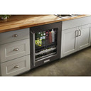 Kitchenaid® 24" Beverage Center with Glass Door and Metal-Front Racks KUBR314KBS
