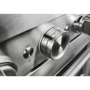 KitchenAid® 36'' Smart Commercial-Style Gas Range with 6 Burners KFGC506JSS