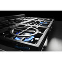 KitchenAid® 36'' Smart Commercial-Style Gas Range with 6 Burners KFGC506JSS