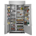Kitchenaid® 25.5 Cu Ft. 42" Built-In Side-by-Side Refrigerator with PrintShield™ Finish KBSN702MPS