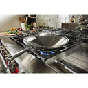 KitchenAid® 48'' Smart Commercial-Style Dual Fuel Range with Griddle KFDC558JPA