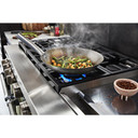 KitchenAid® 48'' Smart Commercial-Style Dual Fuel Range with Griddle KFDC558JAV
