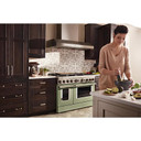 KitchenAid® 48'' Smart Commercial-Style Dual Fuel Range with Griddle KFDC558JAV