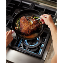 KitchenAid® 48'' Smart Commercial-Style Dual Fuel Range with Griddle KFDC558JSS