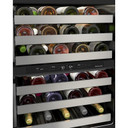 Kitchenaid® 24" Undercounter Wine Cellar with Glass Door and Metal-Front Racks KUWR314KSS