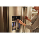 Kitchenaid® 26.8 Cu. Ft. Standard-Depth French Door Refrigerator with Exterior Ice and Water Dispenser KRFF577KPS
