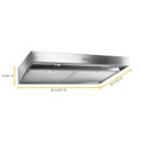 Whirlpool® 24" Range Hood with Dishwasher-Safe Full-Width Grease Filters WVU37UC4FS