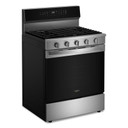 Whirlpool® 30-inch Smart Gas Range with Air Cooking Technology, Steam/Self Cleaning, Rapid Preheat 5.3 CuFt Capacity WFGS7530RZ