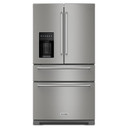 Kitchenaid® 26.2 Cu. Ft. Multi-Door French Door Refrigerator with Platinum Interior KRMF536RPS