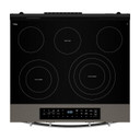 Whirlpool® 30-inch Smart Slide in Electric Range with Air Cooking Technology, No Preheat Air Fry, WipeClean™ Coating, Steam/Self Clean and High Speed Preheat YWSES7530RV