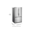 Whirlpool® 36-Inch Wide Counter-Depth French Door Bottom Mount Refrigerator - 20 cu. ft. WRFC2036RZ