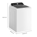 Whirlpool® 5.2 Cu. Ft. IEC Top Load Agitator Washer with Built-In Faucet WTW5025SW