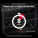 Kitchenaid® 5.3 Cu. Ft. Smart Slide-in Electric Range with Convection Cooking Modes YKSES330SPS