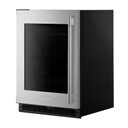 Kitchenaid® 24"" Undercounter Refrigerator with Glass Door KURL324SSB